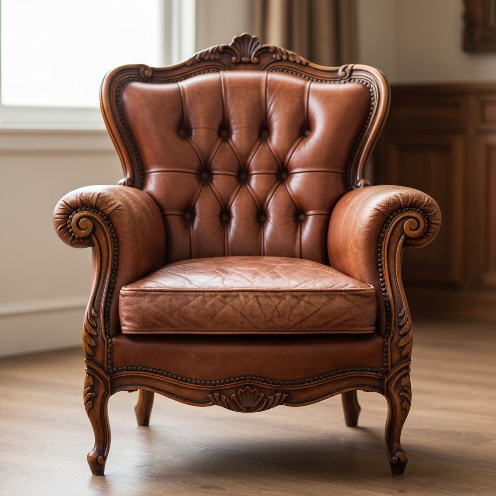 Шкіряне крісло